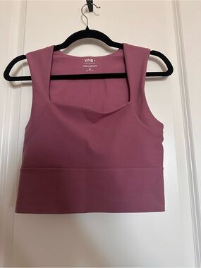YPB Sculpt Lux Mauve Crop Tank